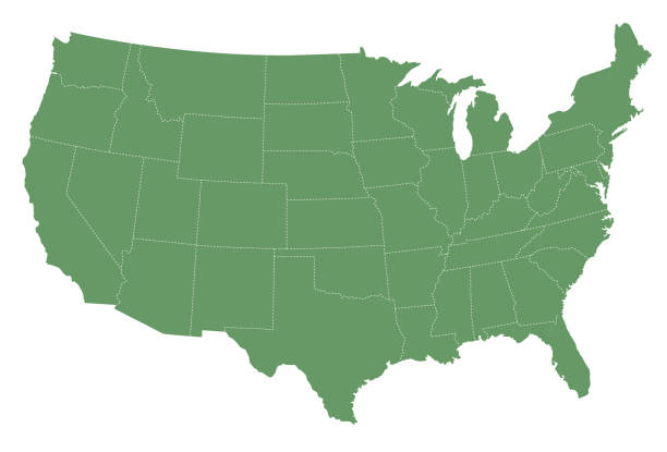 istock United States of America Map 1127836579