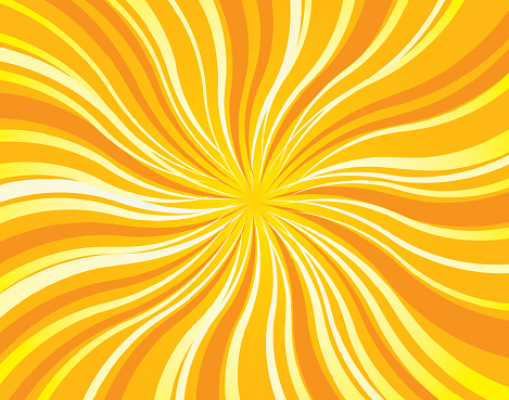 Vector background of hot twisting sun rays.