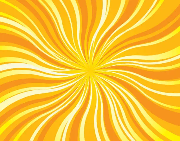 Vector illustration of Sun Rays Twist