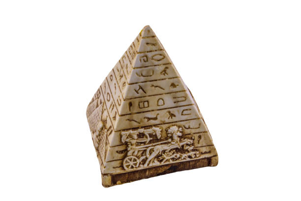 istock Souvenir pyramid from Egypt isolated on white background 1127838690