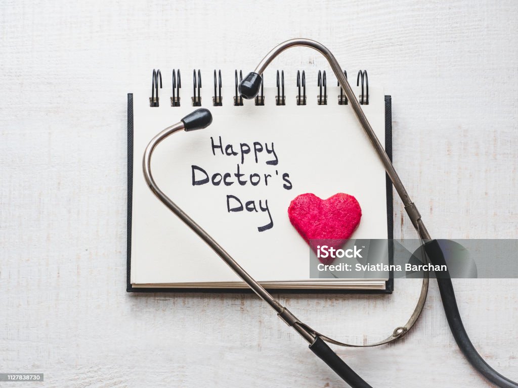 Happy Doctors Day Beautiful Greeting Card Isolated Background ...