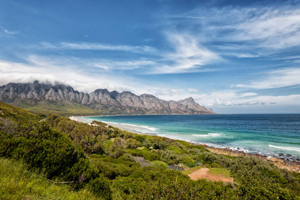 Coastline in South Africa on the garden Route in South Africa stock photo