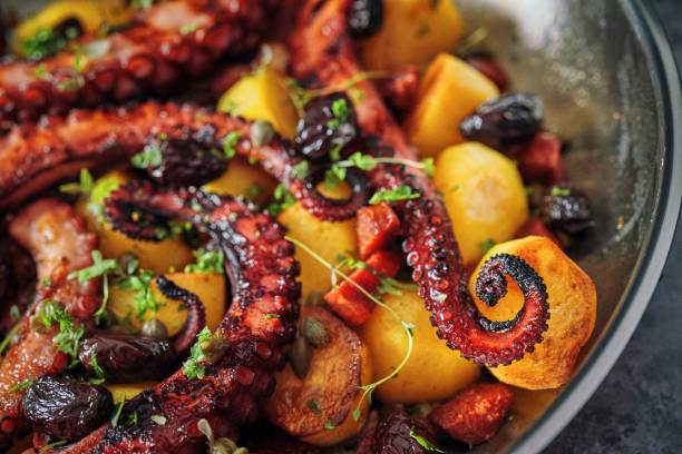 istock Octopus Tentacles with Potatoes and Fresh Lemon 1127841848