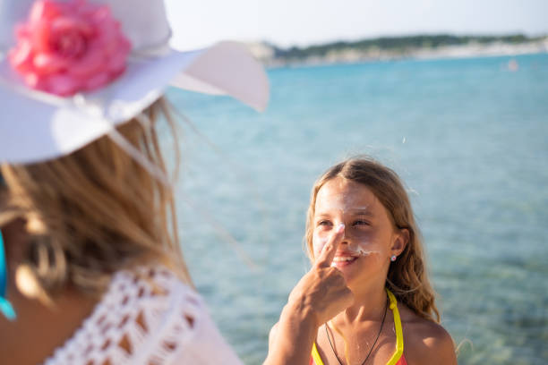istock Skin protection at the beach 1127843078