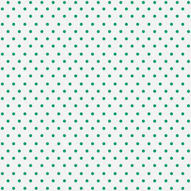 Vector illustration of Seamless White Paper with Green Dots