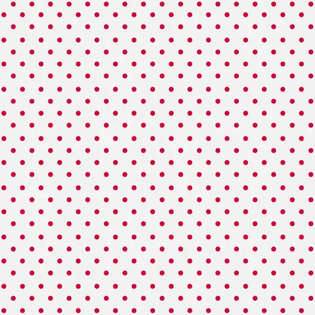 Vector illustration of Seamless White Paper with Pink Dots