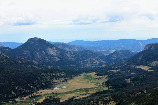 istock View of mountain range with clouds from Pike's Peak, Colorado, USA 1127843284