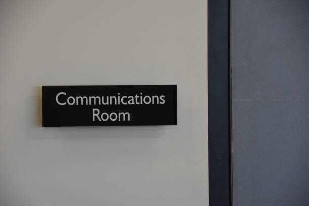 istock Office signs in a high-tech company 1127846459