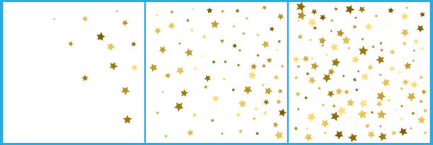 istock Gold stars. Confetti celebration, Falling golden abstract decoration for party, birthday celebrate, anniversary or event, festive. Festival decor. Vector illustration 1127846747