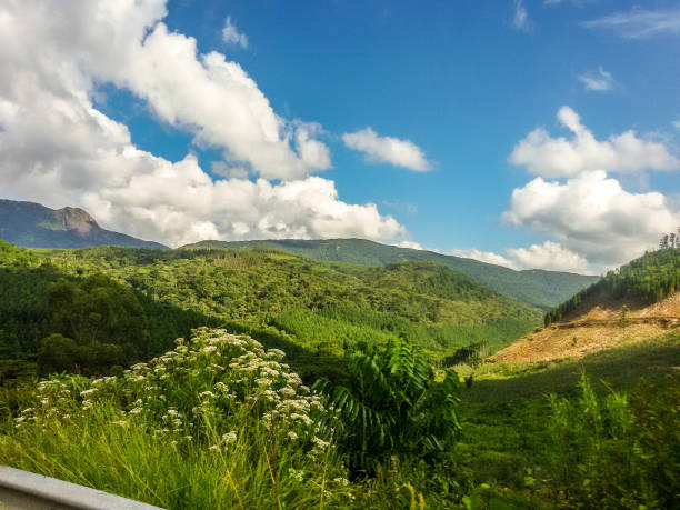 Landscape captured from a moving automobile by road.\nMount Green\nMinas Gerais - Brazil\n04/2015