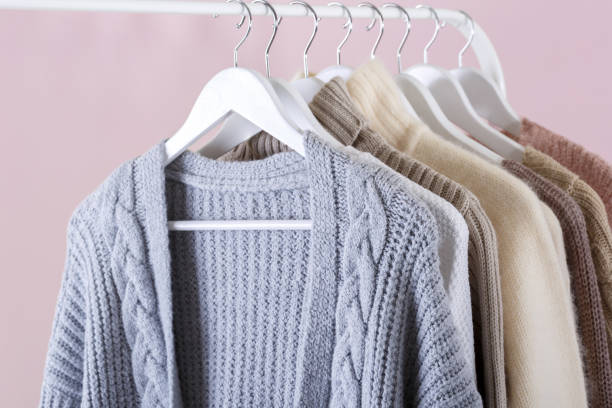 istock Warm knitted, autumn, winter or spring clothes 1127855597