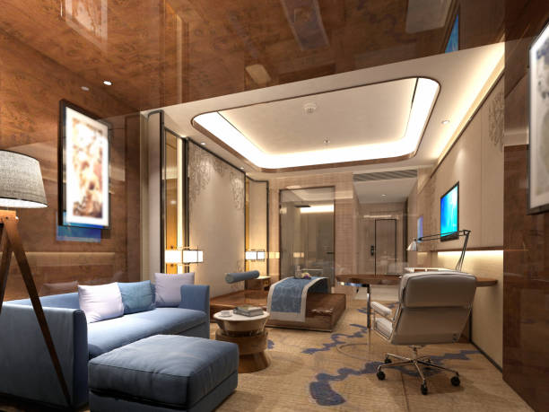 istock 3D Render of Modern Living room 1127860556