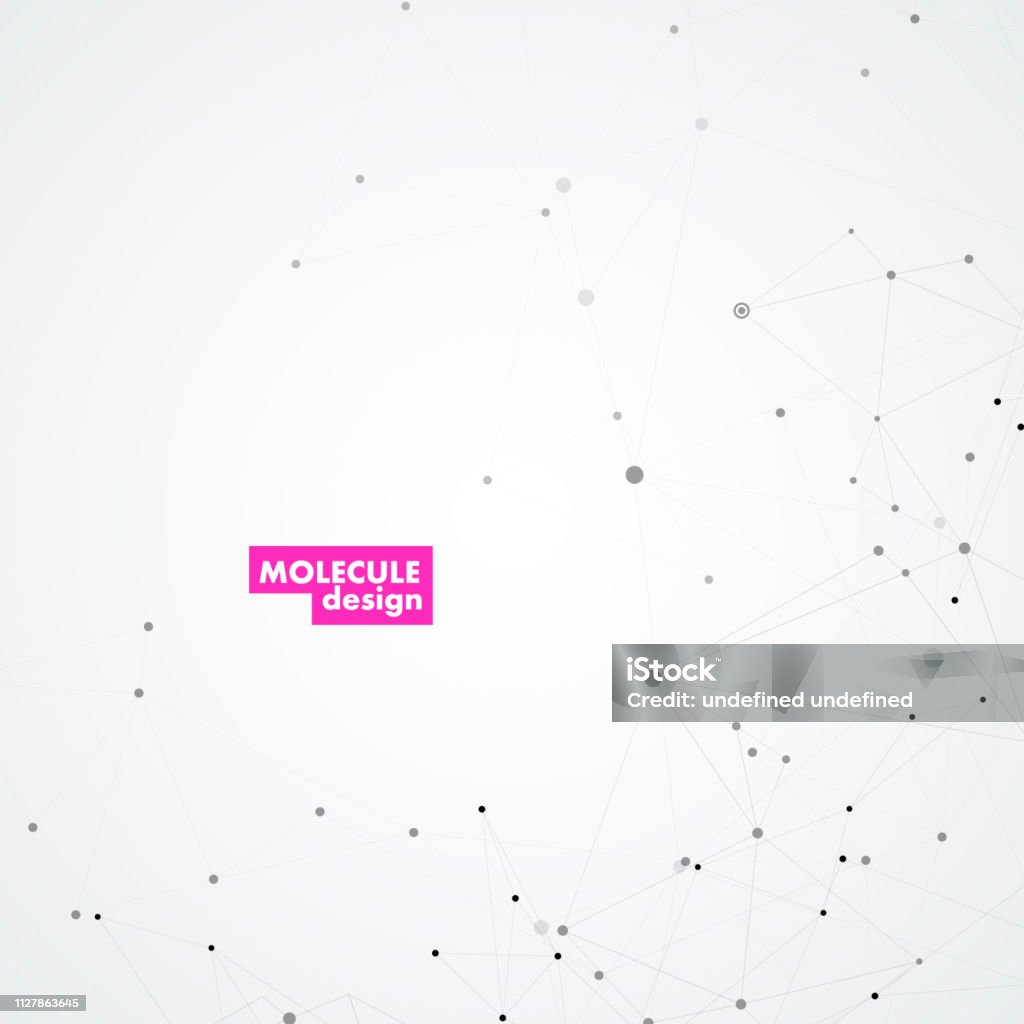 Vector Connect Lines And Dots And Abstract Template Technology Stock ...