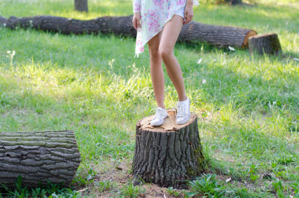istock Woman in the summer nature 1127866067