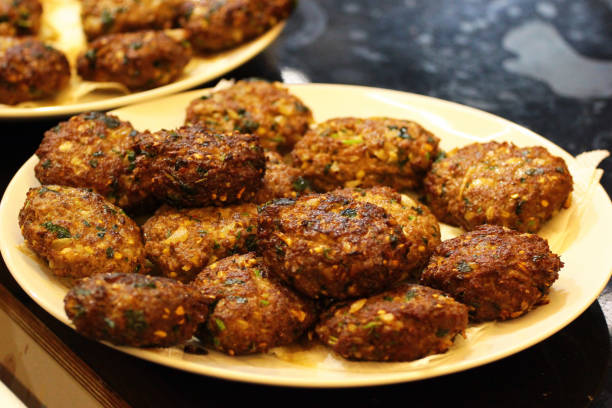 istock Minced meat patties, fried with spices and vegetables 1127869282