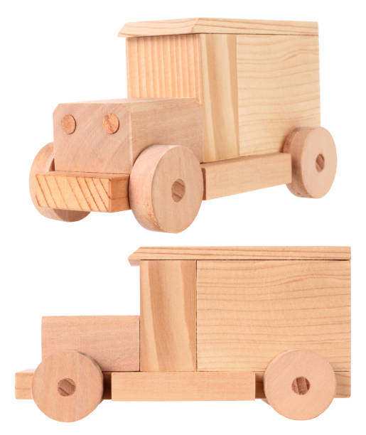 istock Wooden toy truck 1127876488