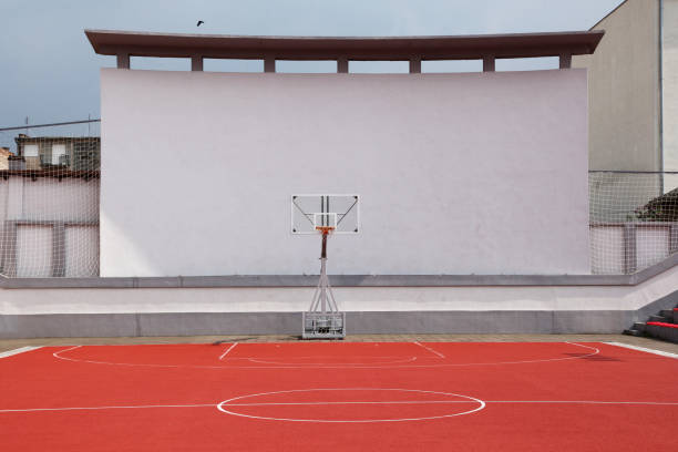 istock Basketball court outdoor 1127876642