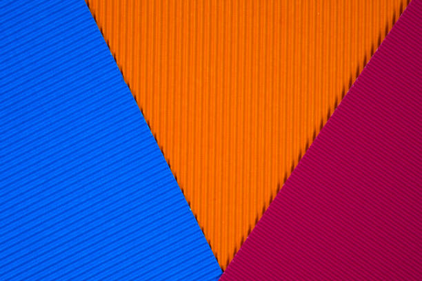 istock Multi coloured corrugated paper texture, use for background. vivid colour with empty space for add text or object. 1127877550