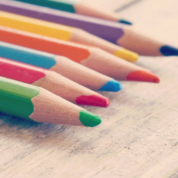 istock Close-Up Of Colored Pencils On Table 1127880047