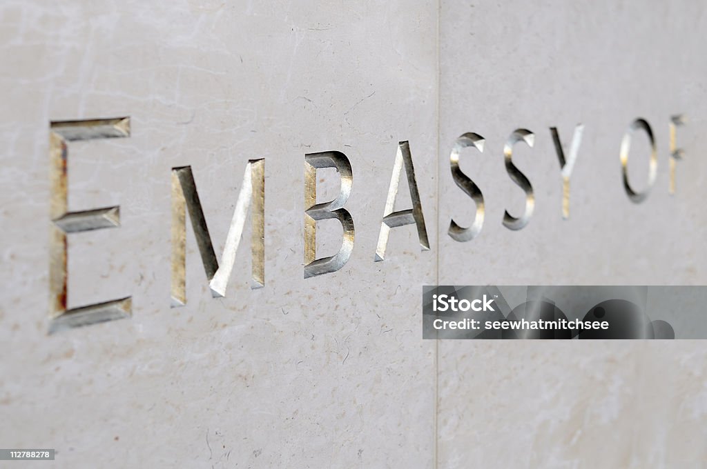 Embassy - Lizenzfrei Botschaft Stock-Foto