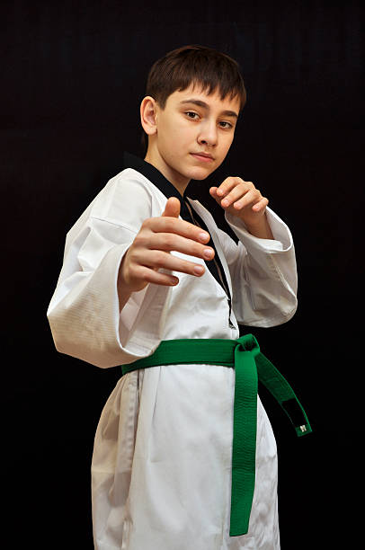 tae kwon do fighter - do kwon 個照片及圖片檔