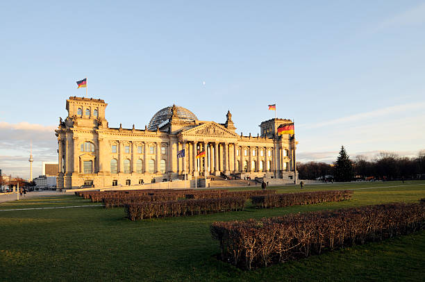 istock Front view of the Reichstag, Berlin, Germany 112788501