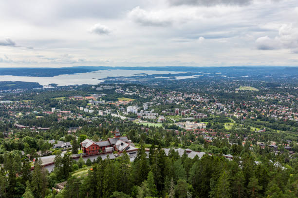 City view from Holmenkollen, Oslo.