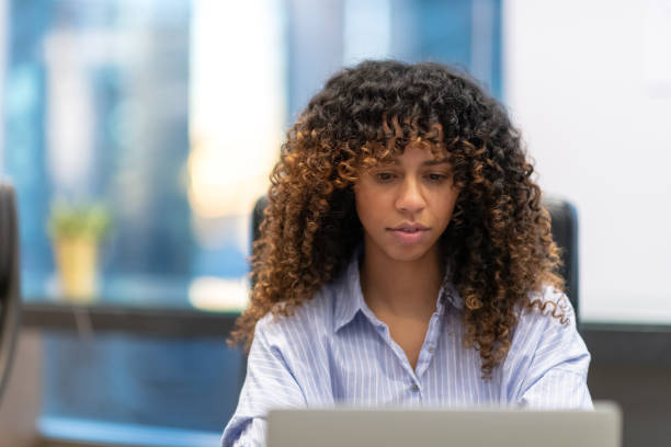 istock Business woman in the office 1127886577