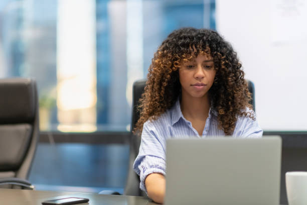 istock Business woman in the office 1127886579