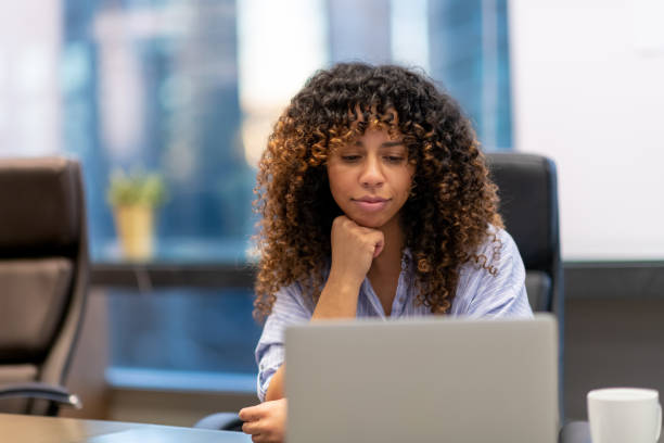 istock Business woman in the office 1127886587