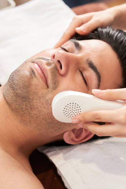 istock Man care of his face 1127888184