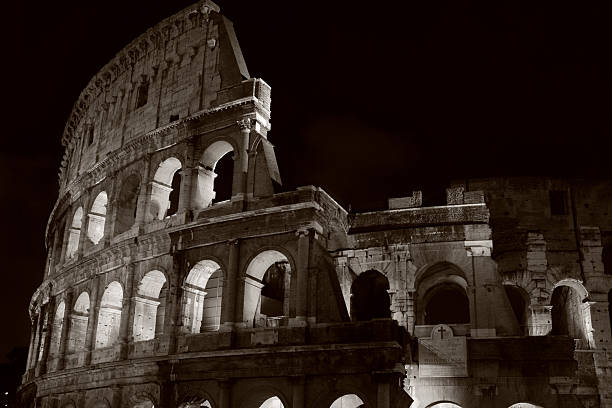 istock Colosseum at night in Rome, Italy 112788975