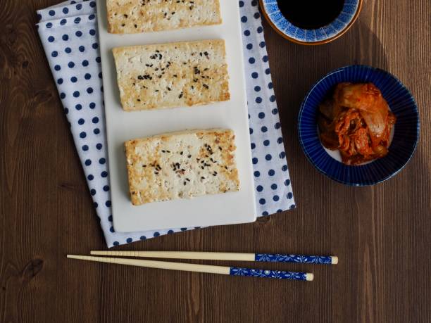 istock Korean food tofu kimchi 1127889944