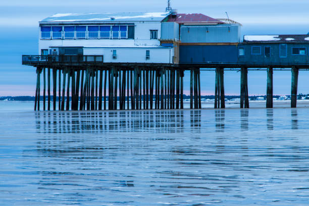 istock Maine Beach Pier 1127892490