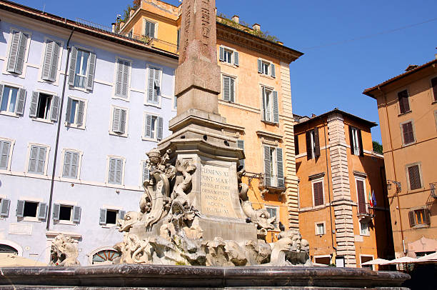 istock fountain on Piazza della Rotonda in Rome, Italy 112789267