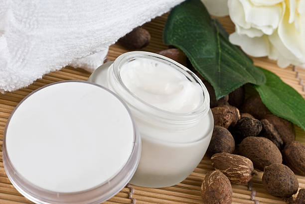 Natural moisturizing cream stock photo