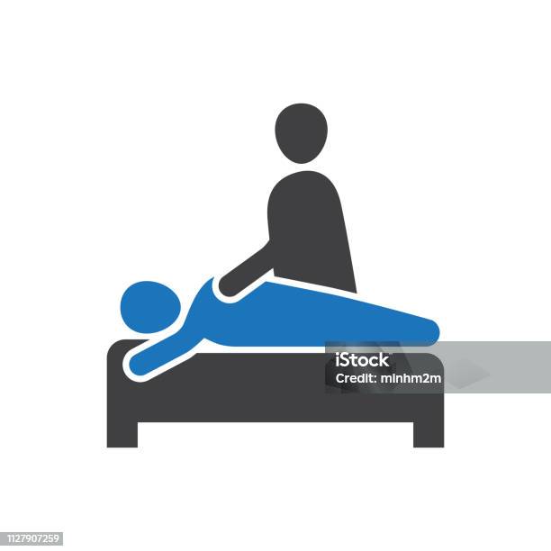 Physical Therapy Icon Stock Illustration - Download Image Now - Healthcare And Medicine, Icon Symbol, Illustration