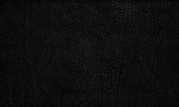 Photo of Black leather texture background