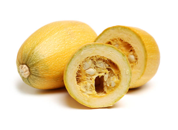 istock Spaghetti Squash Court  isolation on a white background 1127914468