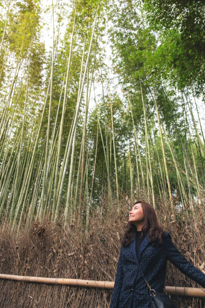 istock woman with bamboo forest in background 1127916144