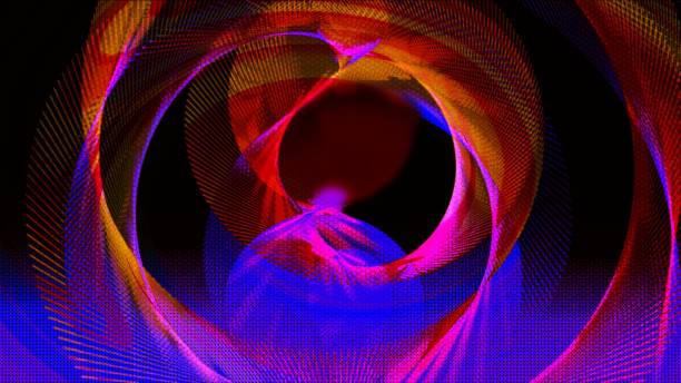 istock Bright fantastic shapes. Futuristic background. Colorful abstract graphics. 1127917836