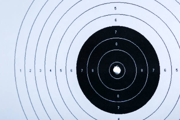 istock Business success concept. Target hit in center. 1127918021