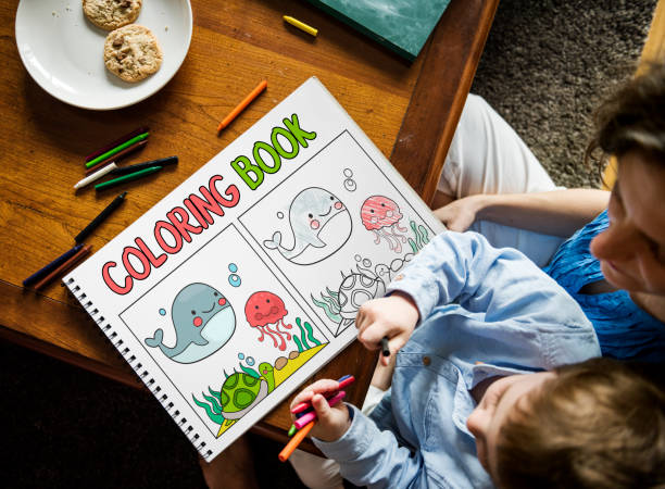Coloring Book Education Talent Concept