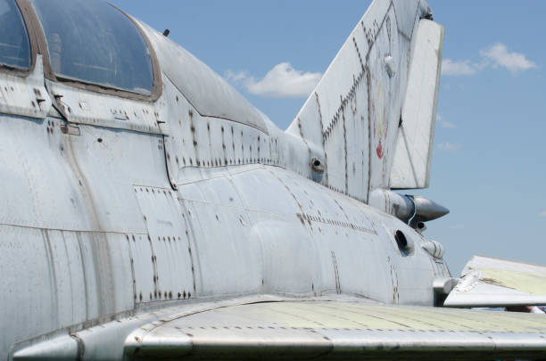 istock Abandoned old military jet fighter 1127935691