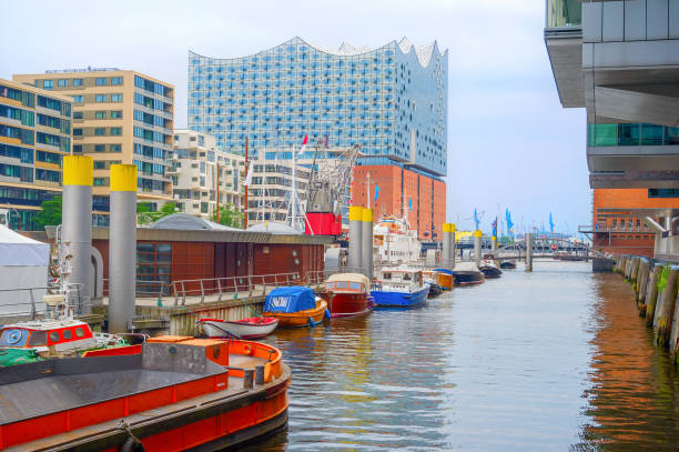 istock Hamburg Hafen harbor district architecture 1127936828