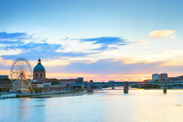 Photo of Toulouse landmark river Garone  France
