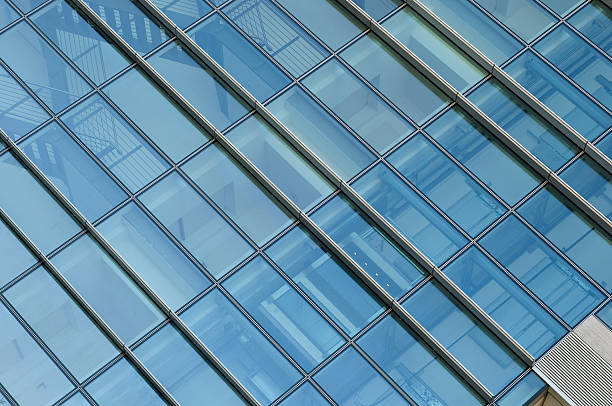 Glass building facade. stock photo