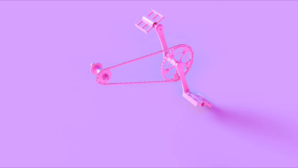 istock Pink Bicycle Cranks Chain an Peddles 1127944124