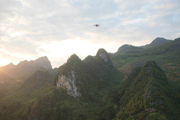istock Karst mountains and a quadrocopter near Don Van 1127944775