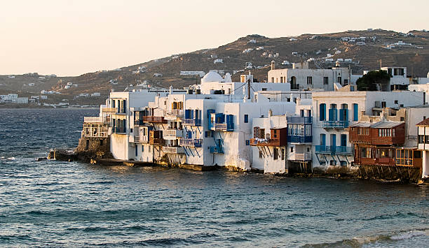 istock houses in Mykonos island 112794546